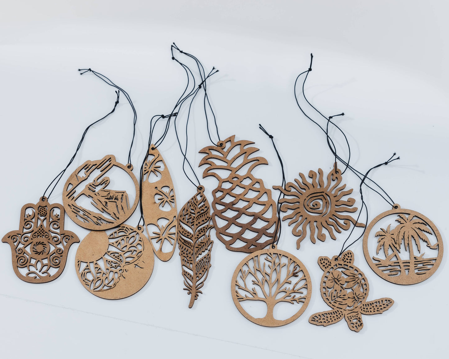 Beach Palm Trees Wooden Air Freshener