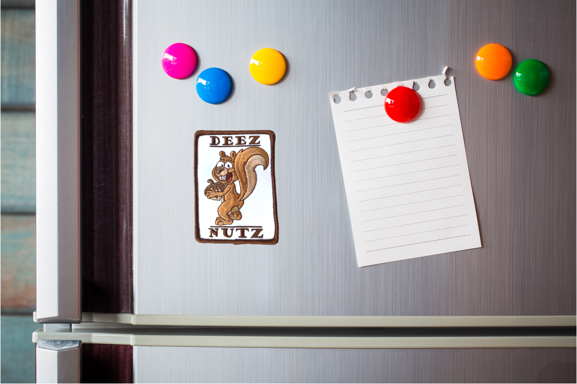 Clearance: Deez Nutz Funny Sticker - 3" x 2" Squirrel Logo