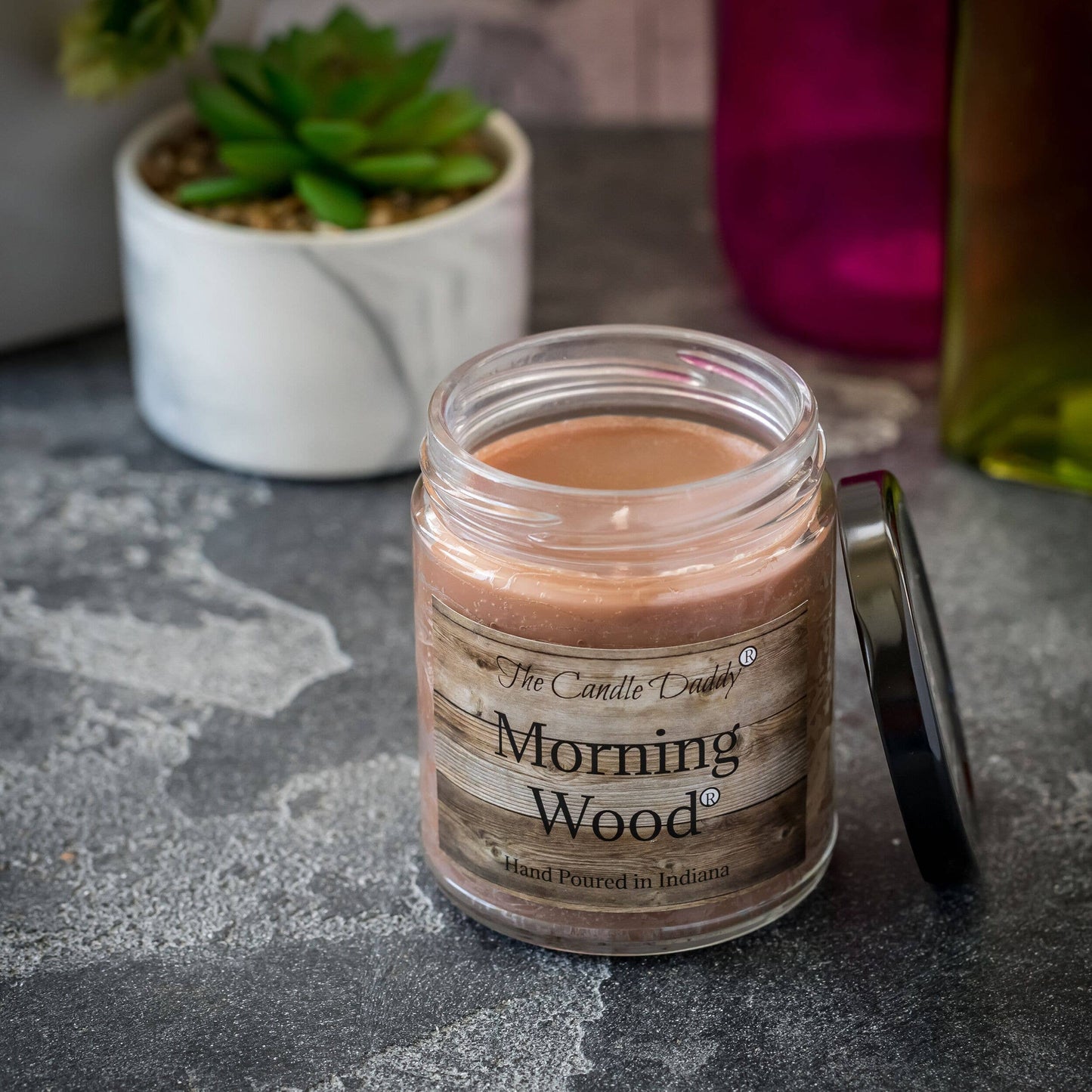 Morning Wood Candle - Heavy Wood Scent- Cedarwood Vanilla