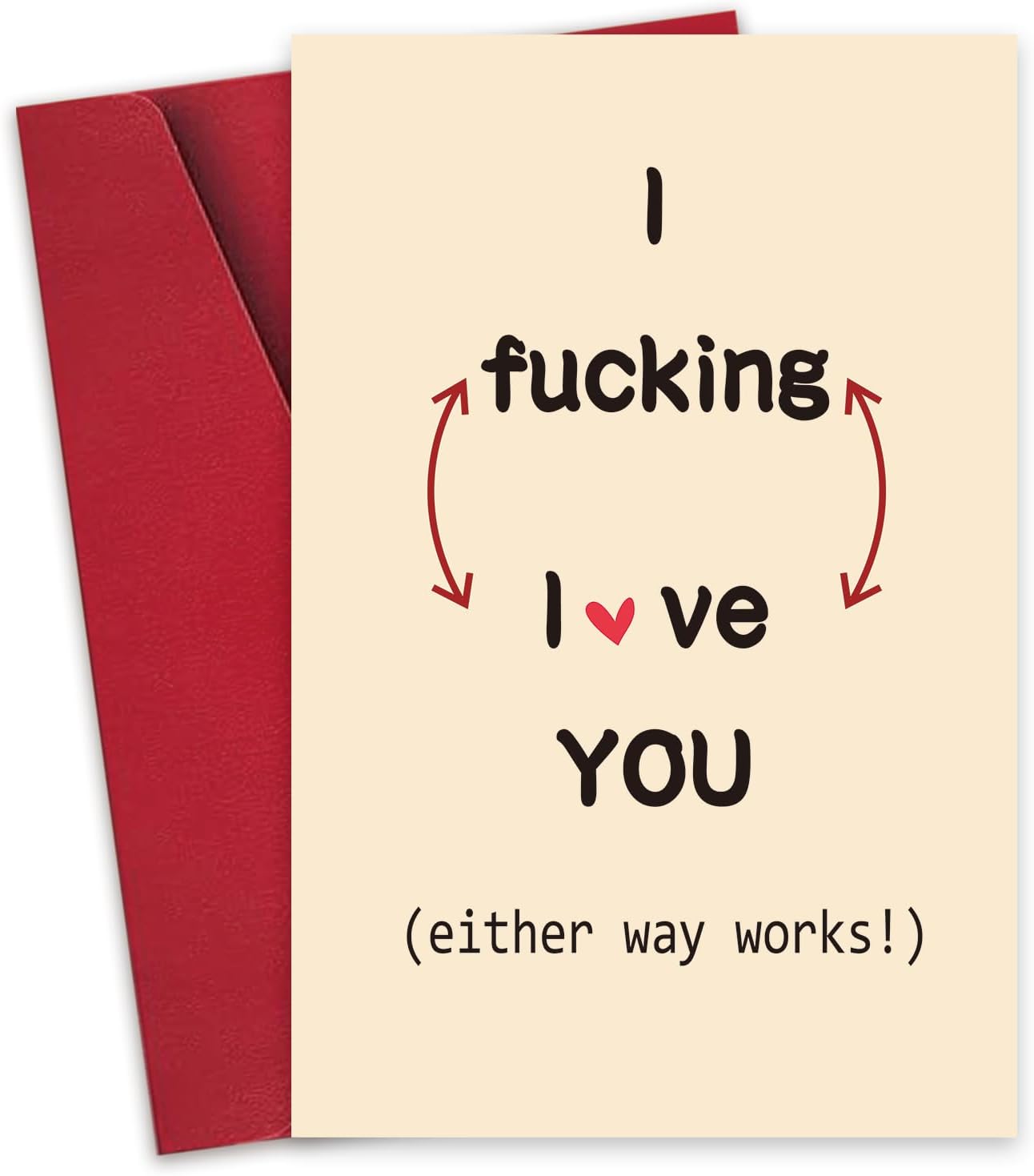 I *ucking love you- greeting card
