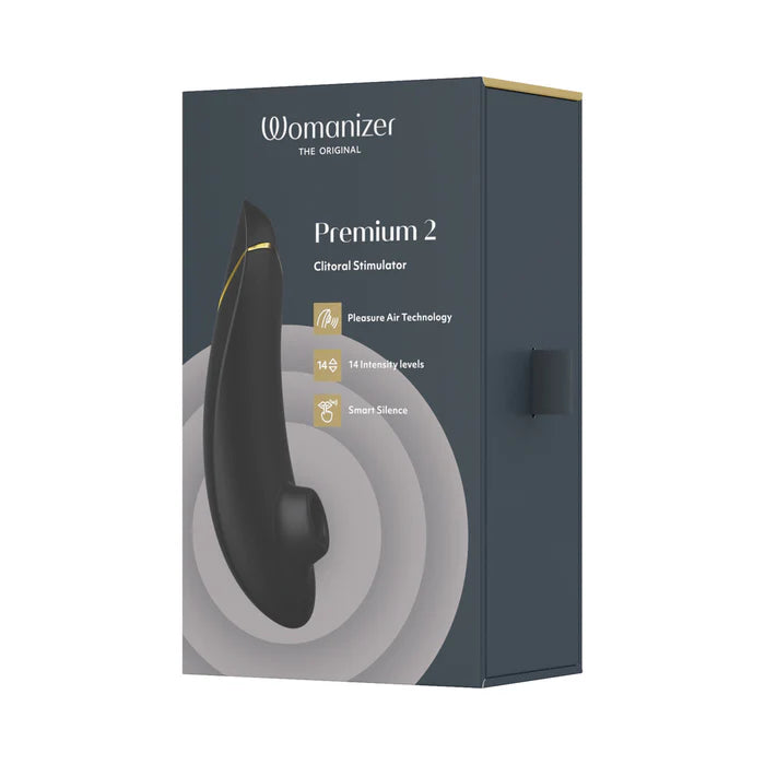 Womanizer Premium 2 Rechargeable Silicone Luxurious Pleasure Air Clitoral Stimulator