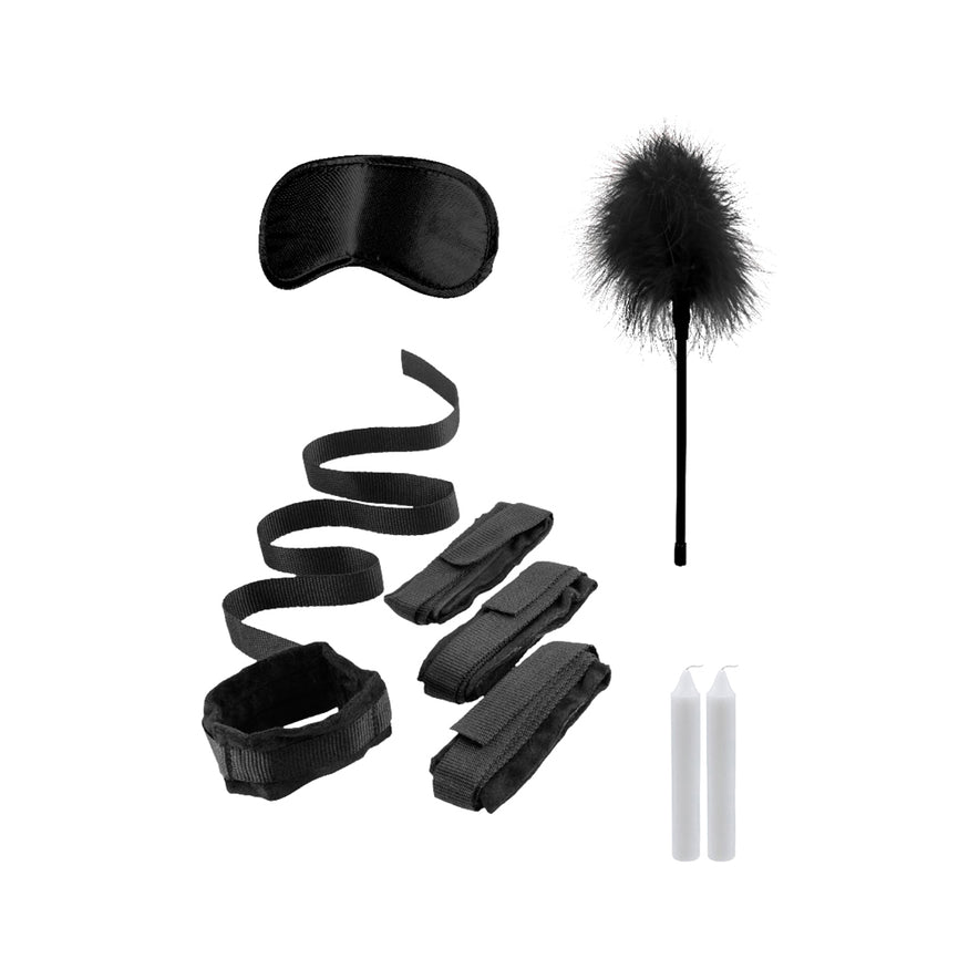 Ouch! Black & White Bed Bindings Restraint Kit Black