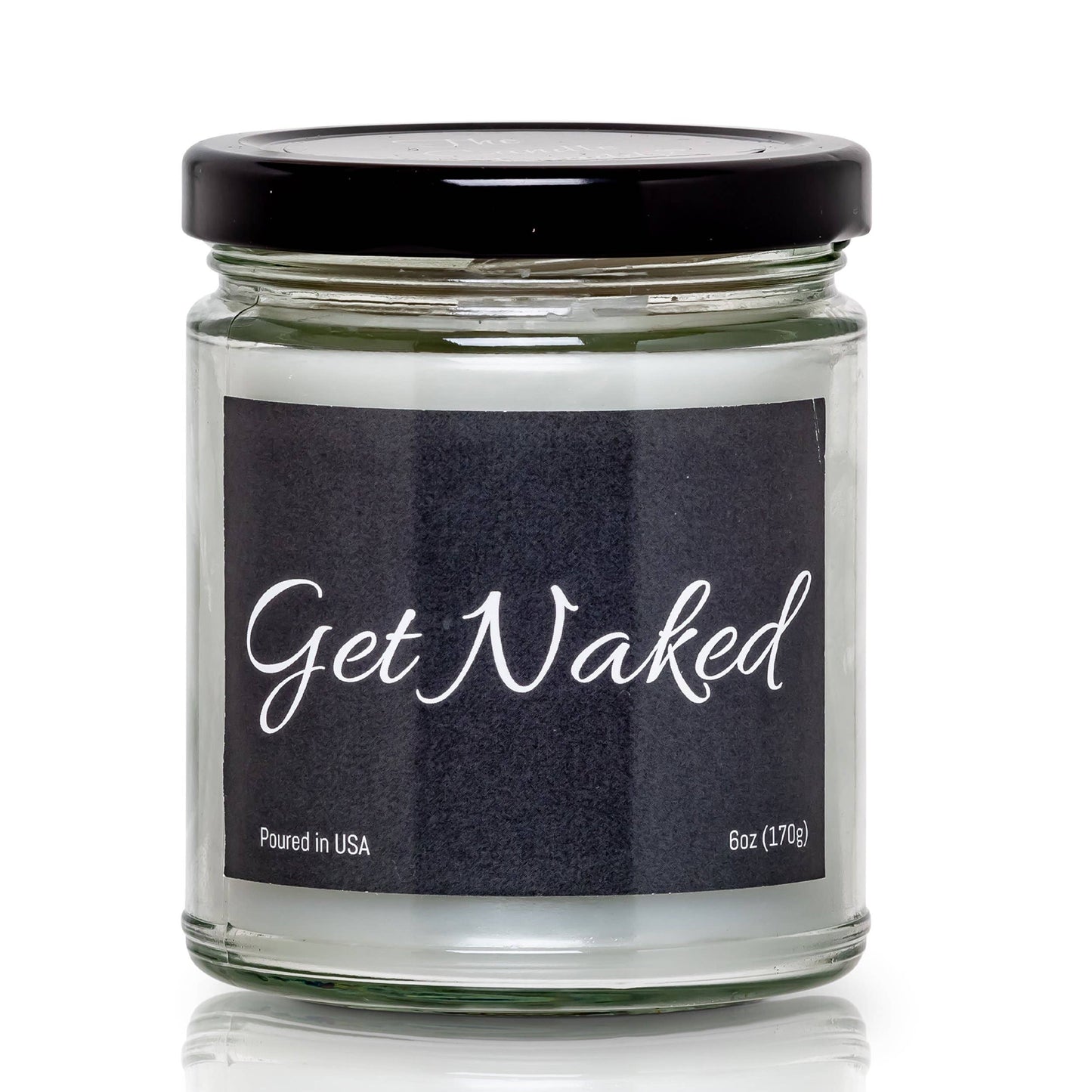 Baby Powder -Get Naked- Funny Bathroom- Jar Candle - 6 oz