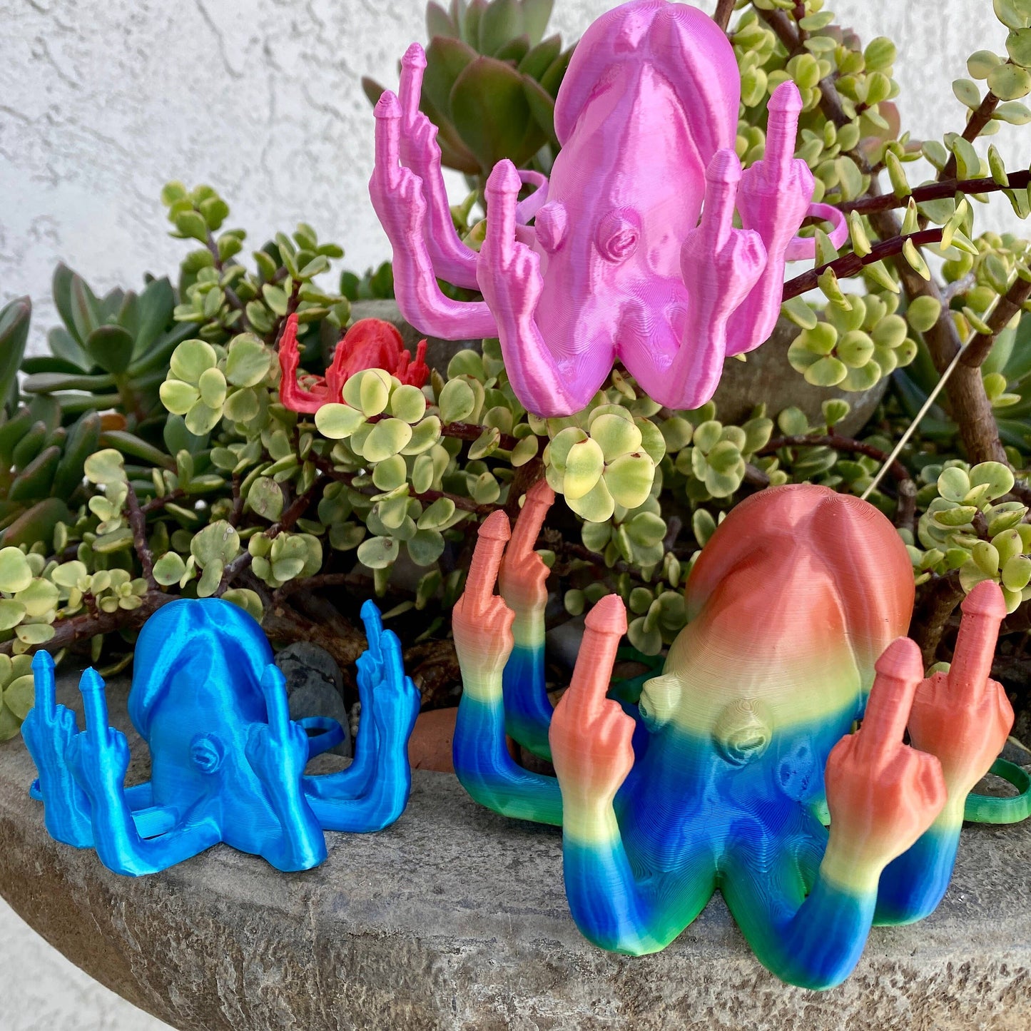 Fucktopus Dickhead Angry Octopus Penis Middle Finger