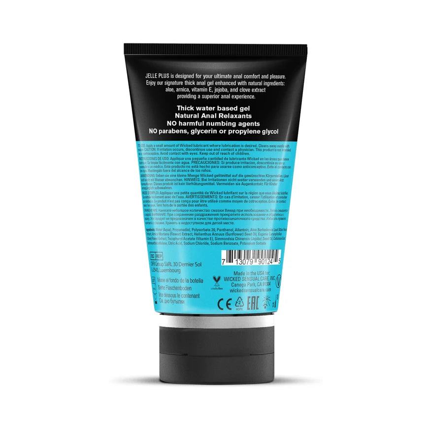 Aqua Jelle Plus - Anal Lubricant With Relaxants 4 Oz