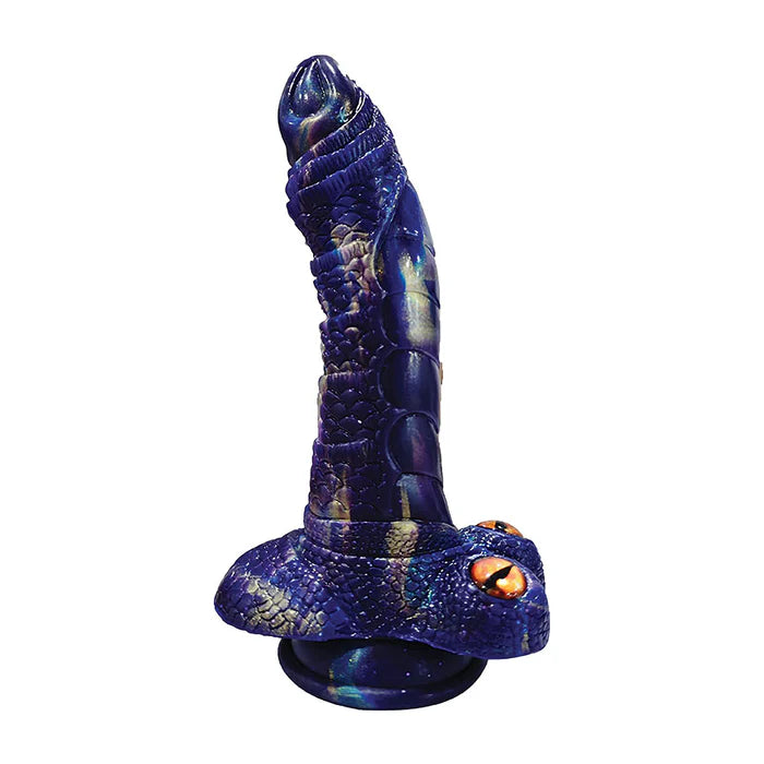 Monster Romance Serpent Seducer with Vibrating Bullet Silicone Dildo 7.5 in