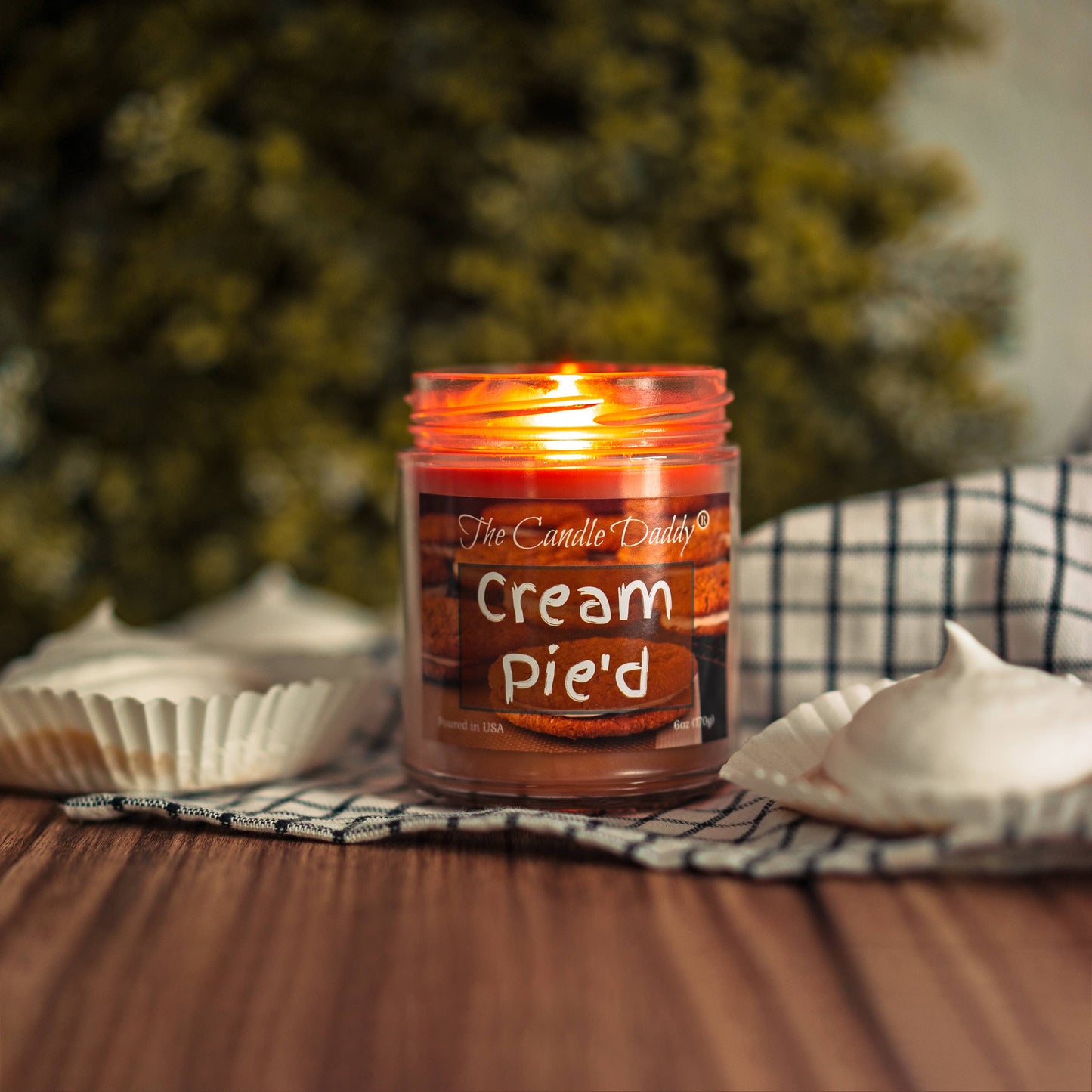 CREAM PIE'D - OATMEAL CREAM PIE SCENTED - 6 OZ JAR CANDLE