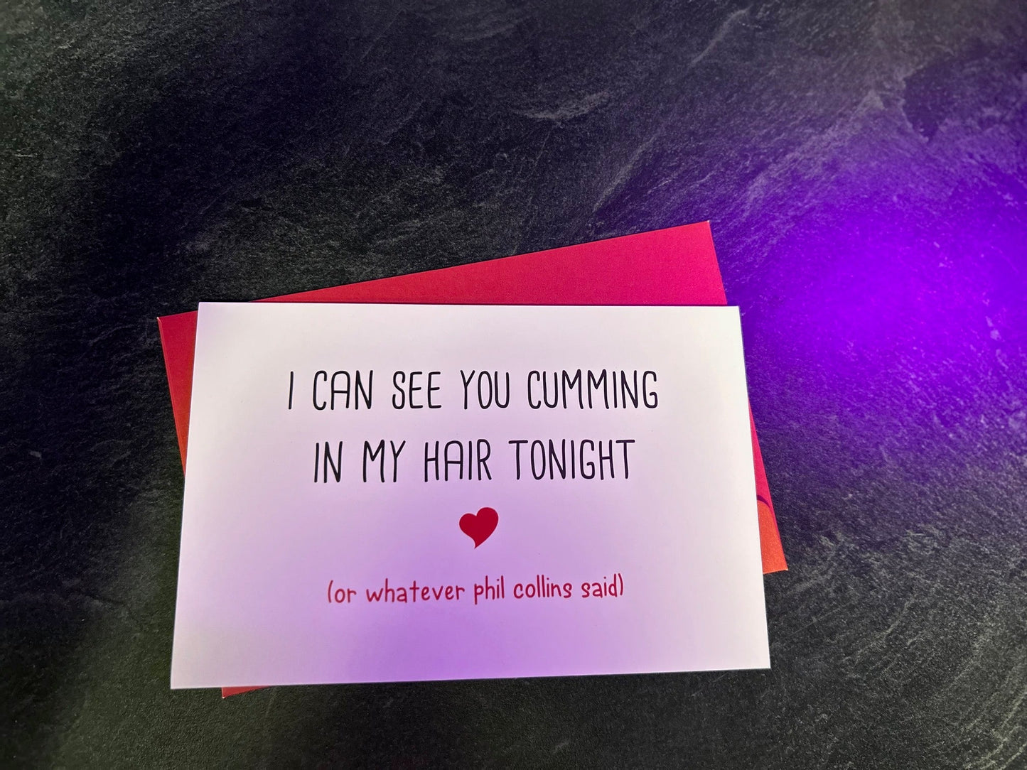 I can see you cumming - greeting card