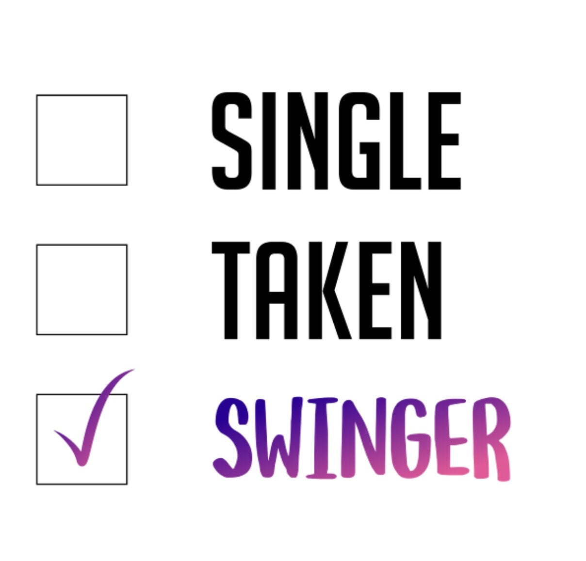 Single Taken Swinger T-shirt white