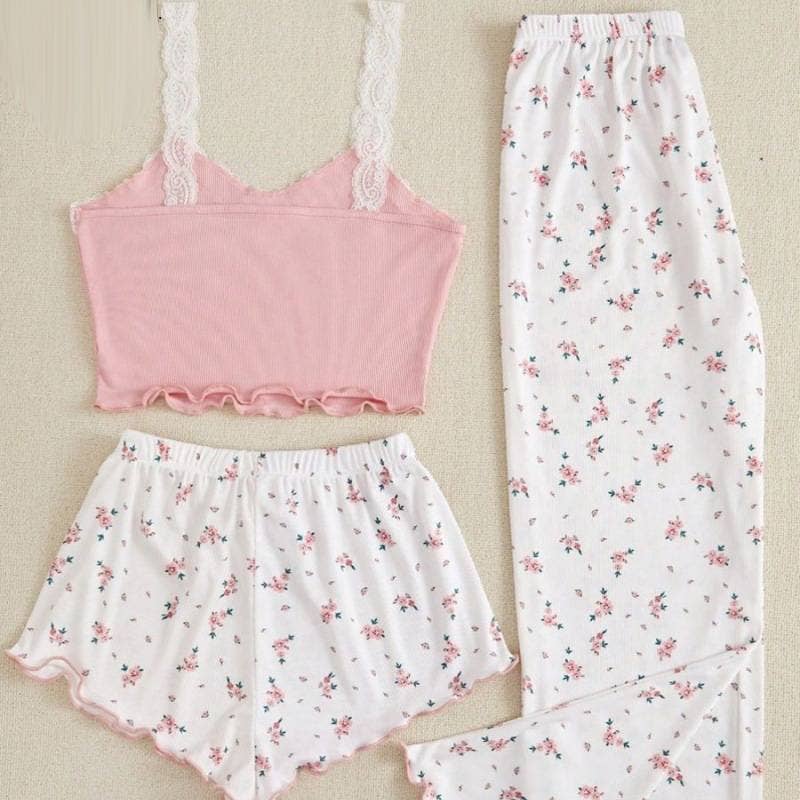 Romance Floral Cami short Lounge set
