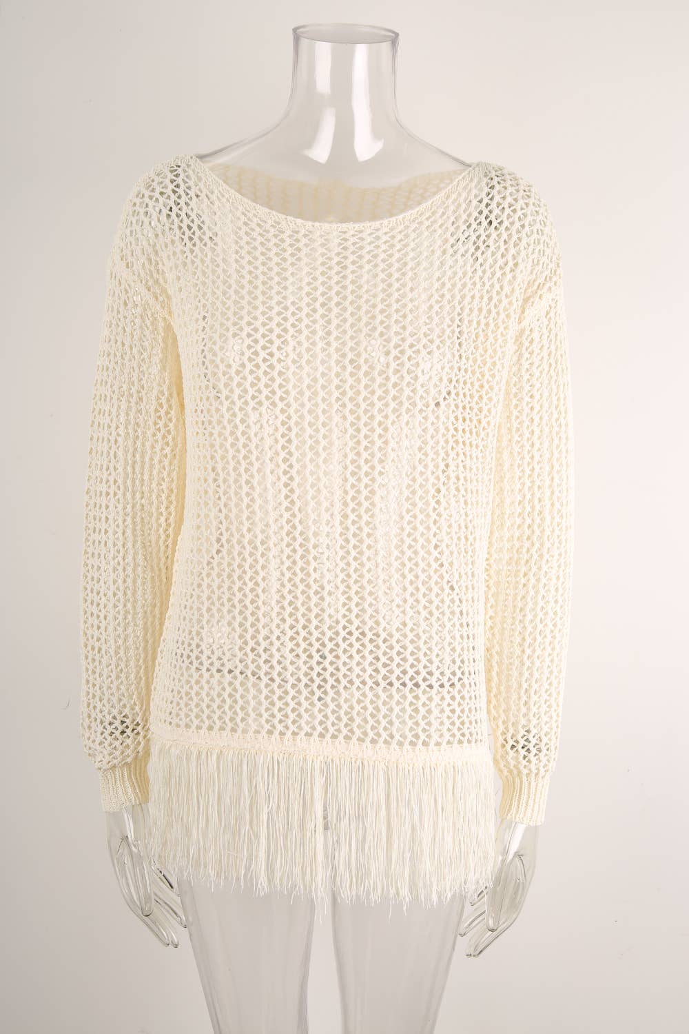 Beach Fringed Sunscreen Bikini Cover-Up