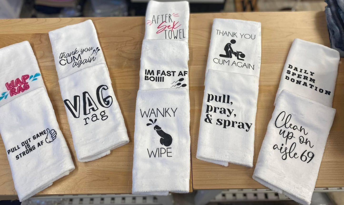 S*X TOWEL - NAUGHTY TOWEL - AFTER DARK - GAG GIFT
