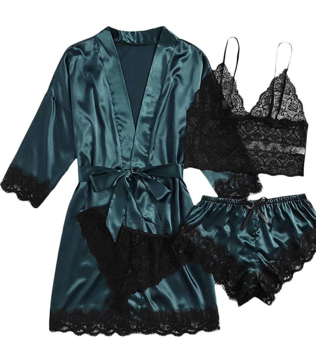 Lace sleepwear erotic lingerie set sexy pajamas