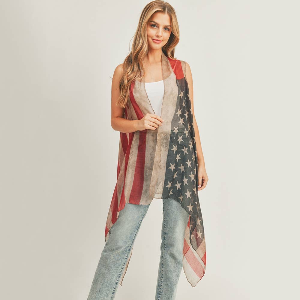 American Flag Kimono