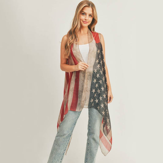 American Flag Kimono