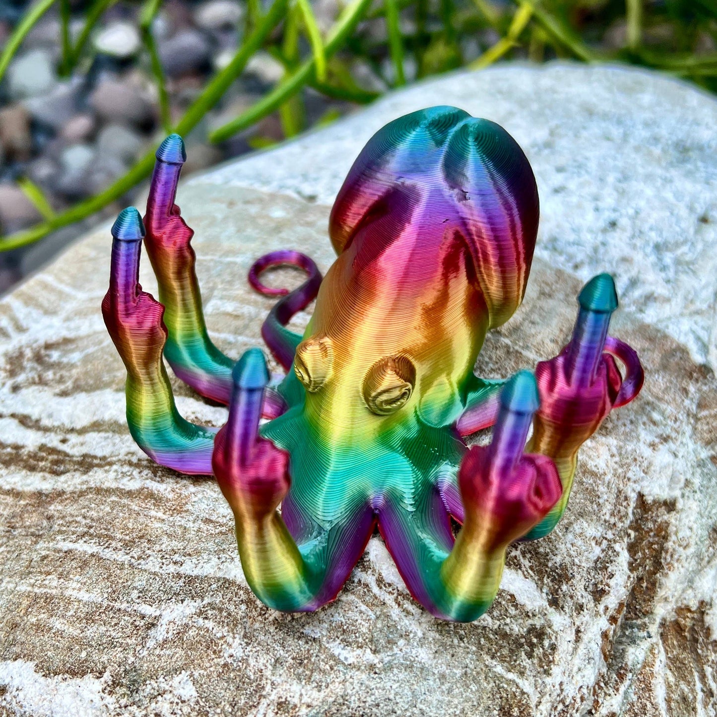 Fucktopus Dickhead Angry Octopus Penis Middle Finger