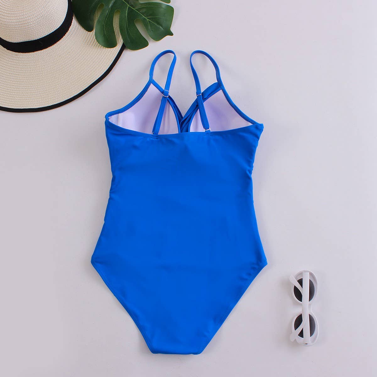 SOLID COLOR JUMPSUIT SEXY BIKINI SWIMSUIT_CWMW0154