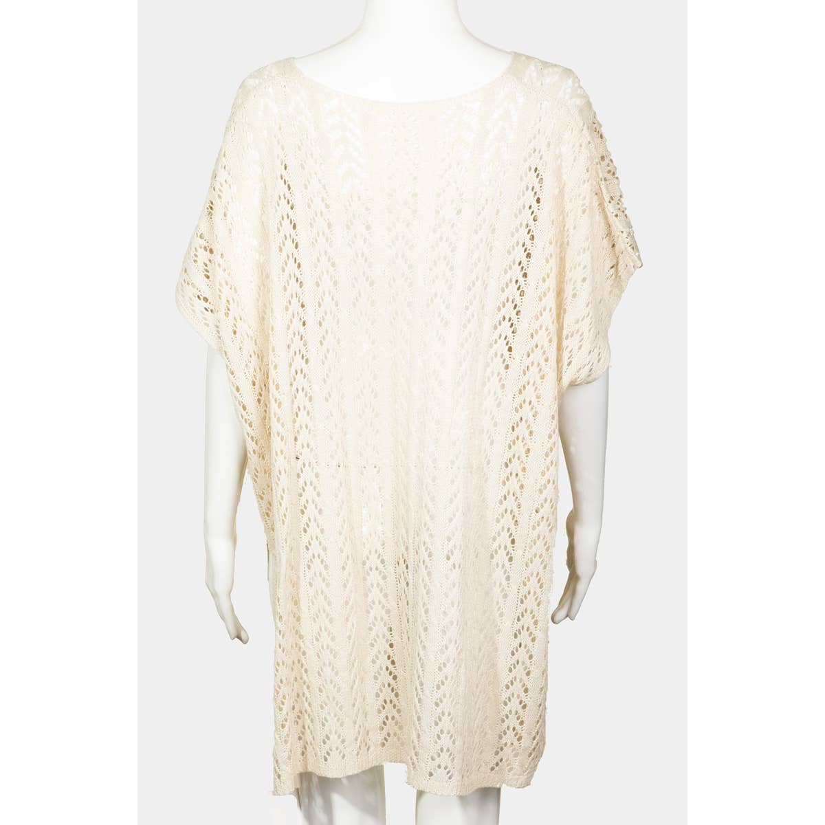 Ivory Dream Crochet Knit Swim Tunic
