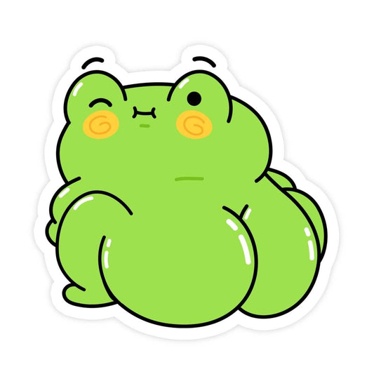 Big Booty Cute Thiccy Frog Meme Sticker