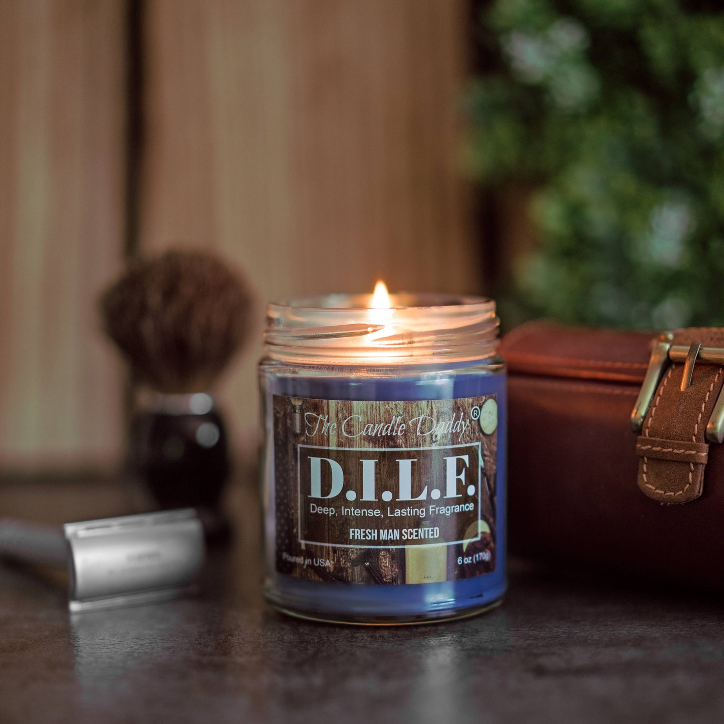 DILF (D.I.L.F.) - FRESH MAN SCENTED - FUNNY 6 OZ JAR CANDLE