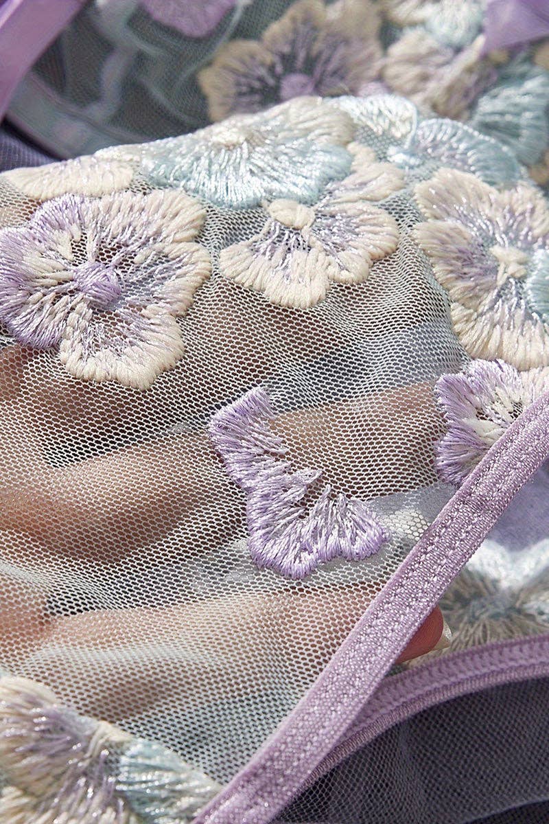 Floral Lace Lingerie Set