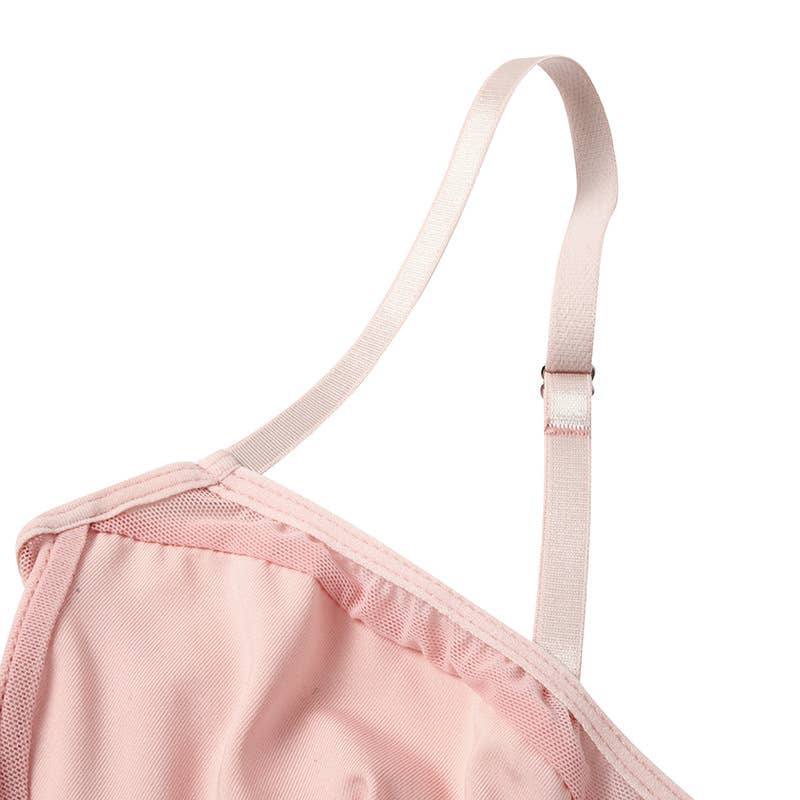 Underwired strappy mesh see through corset bodysuit