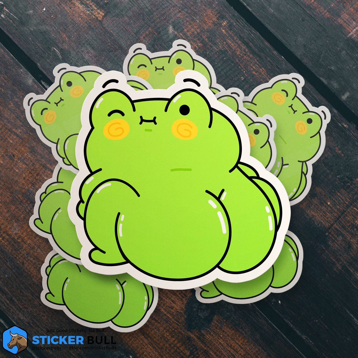 Big Booty Cute Thiccy Frog Meme Sticker