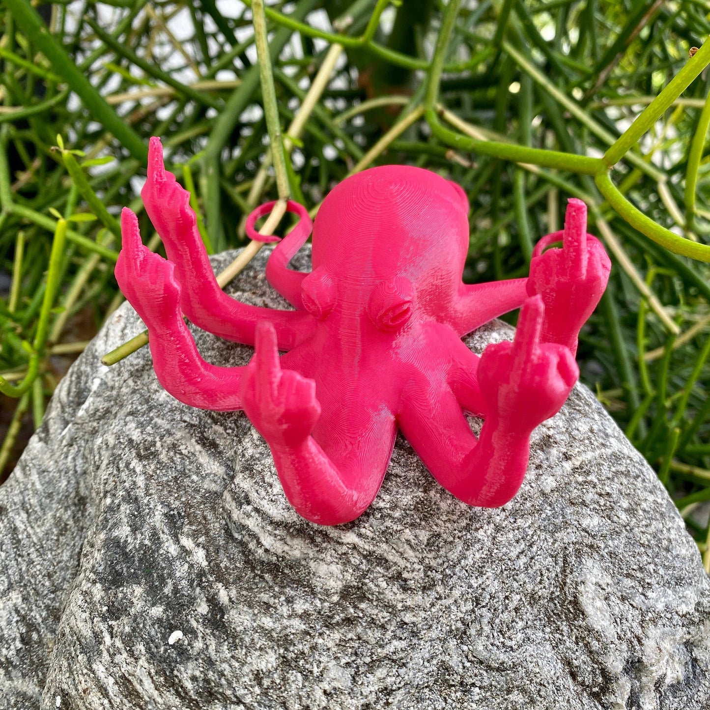 Angry Octopus Fucktopus  Middle Finger Dickasaurus Rex