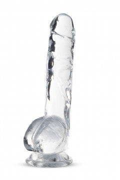 Naturally Yours - 8 Inch Crystalline Dildo - Rose