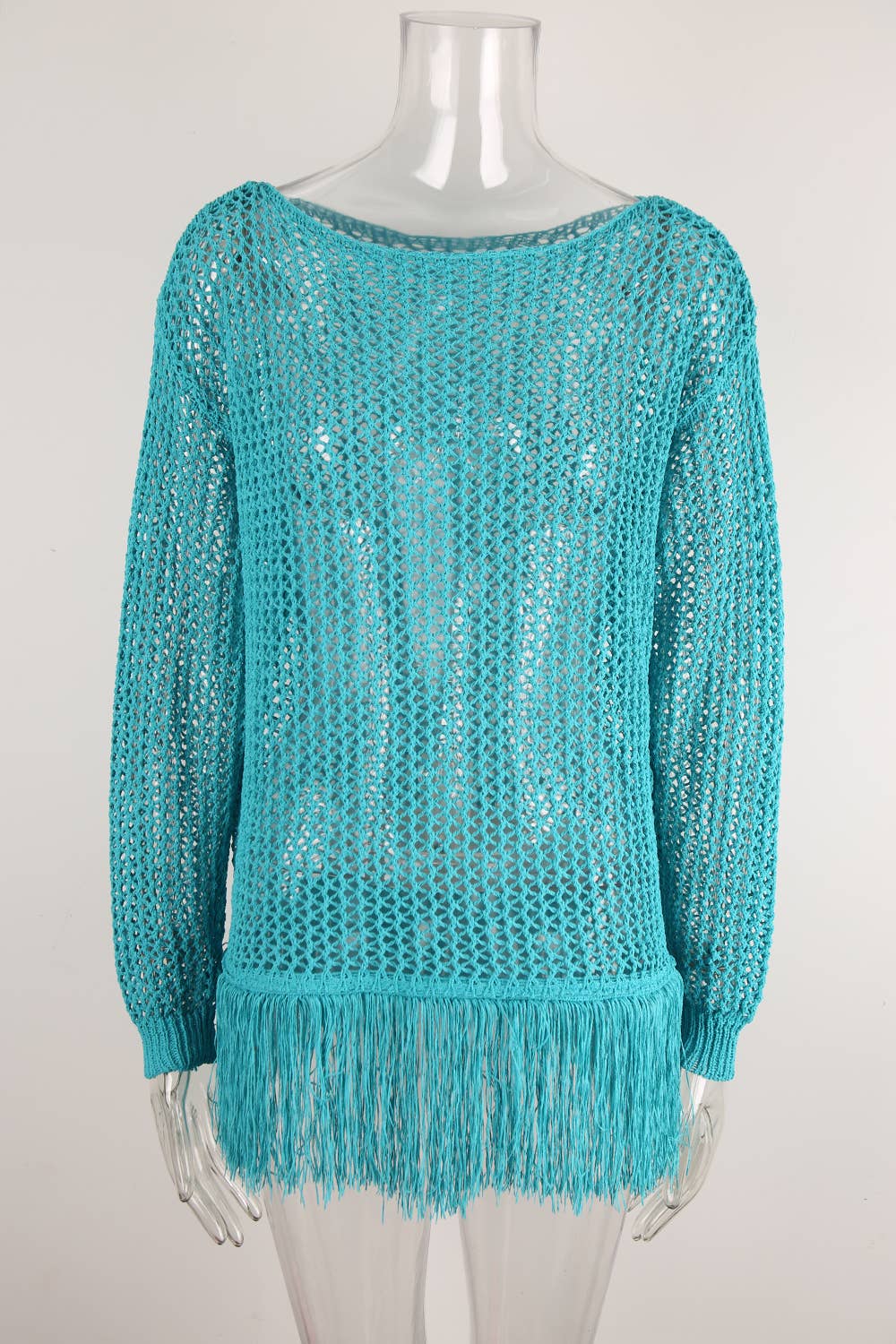 Beach Fringed Sunscreen Bikini Cover-Up