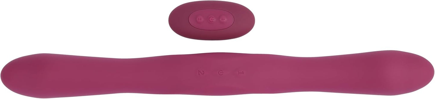 TRYST - Duet - Double-Ended Silicone Vibrating Dildo with Wireless Remote