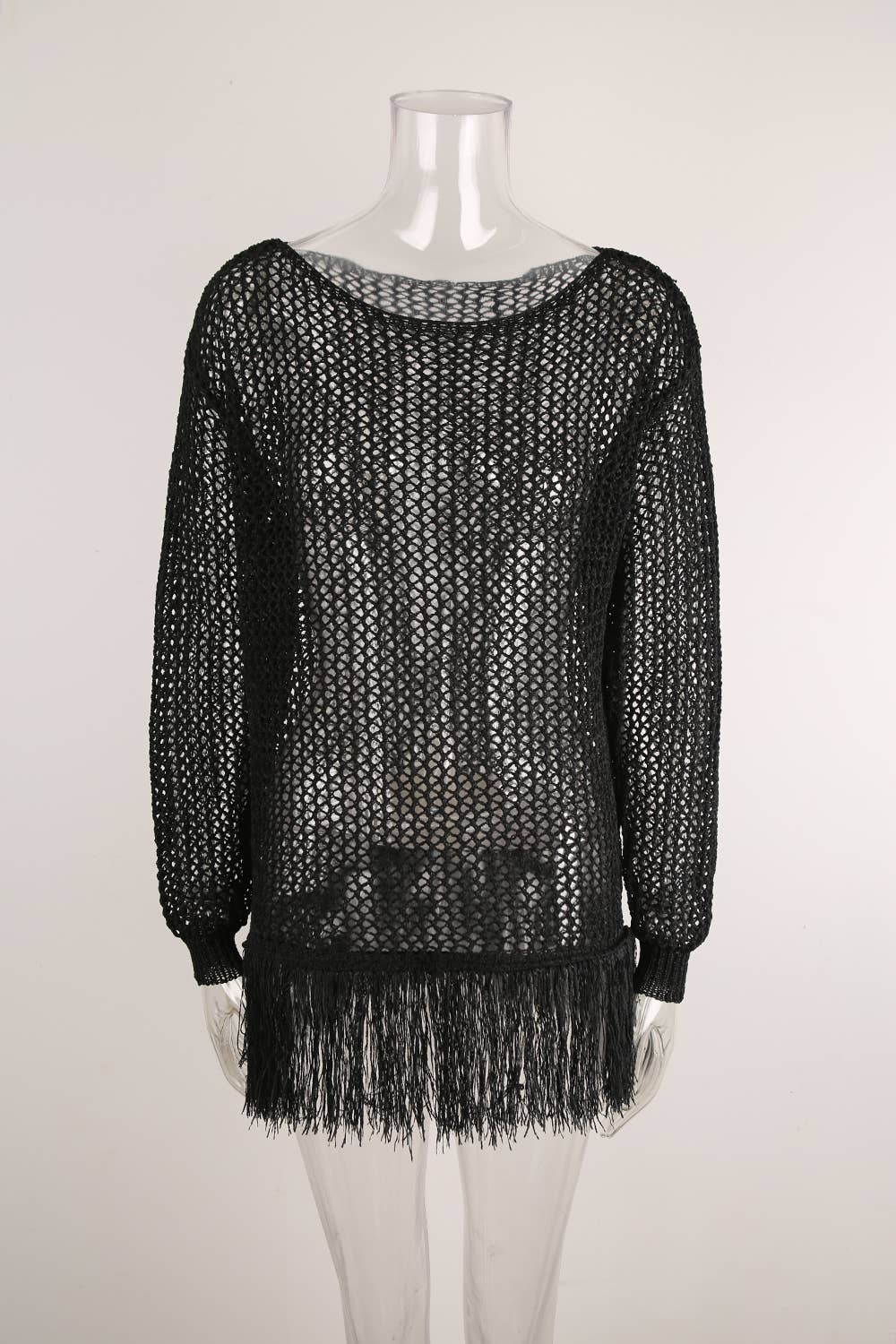 Beach Fringed Sunscreen Bikini Cover-Up