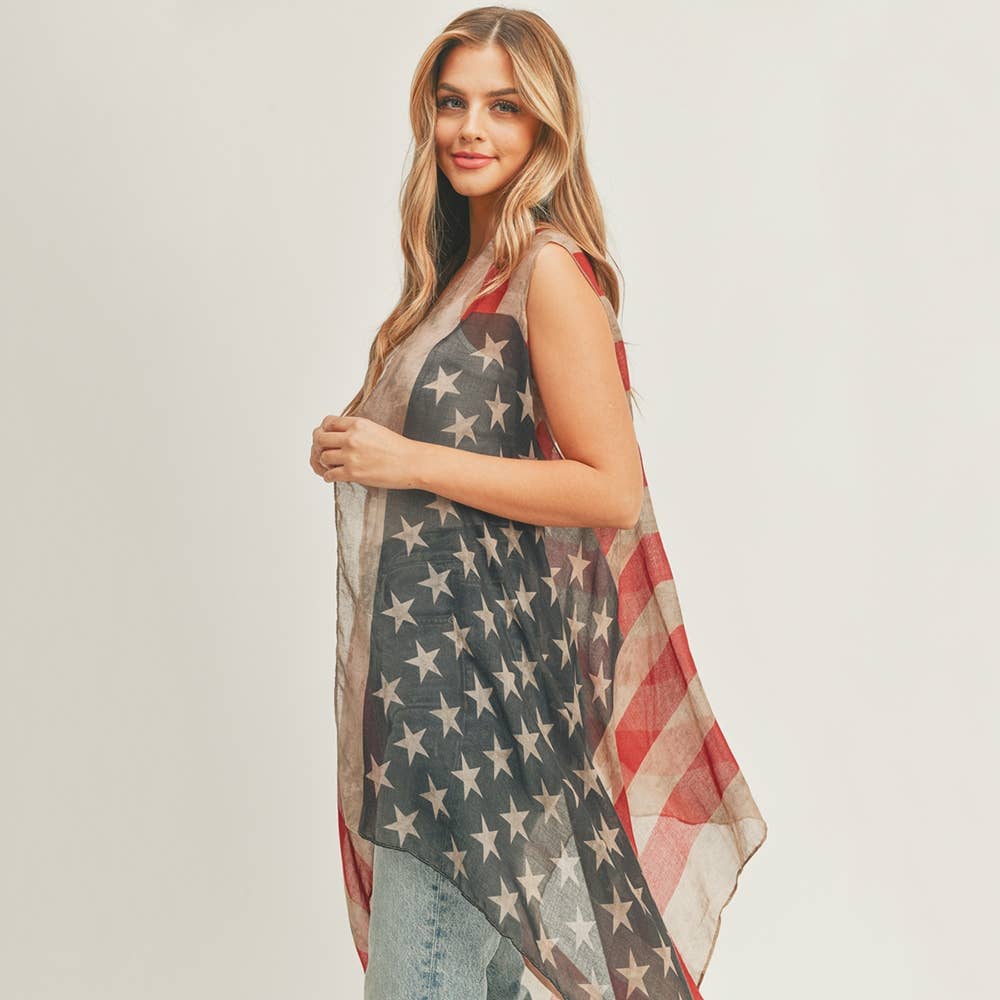 American Flag Kimono