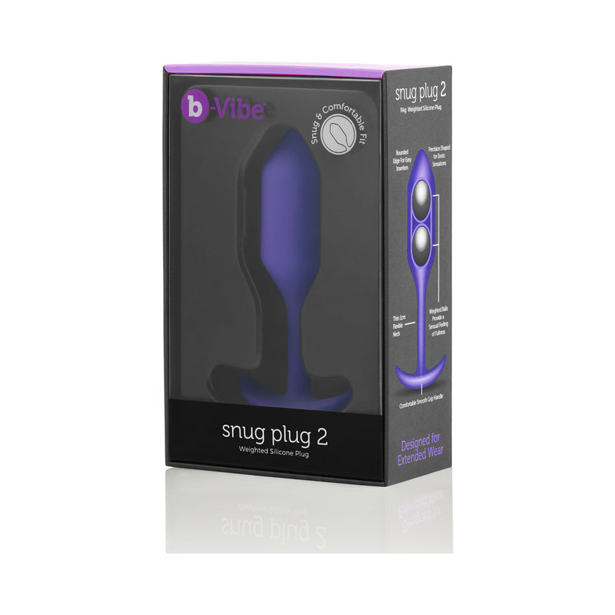 b-Vibe Snug Plug 2 Weighted Silicone Anal Plug