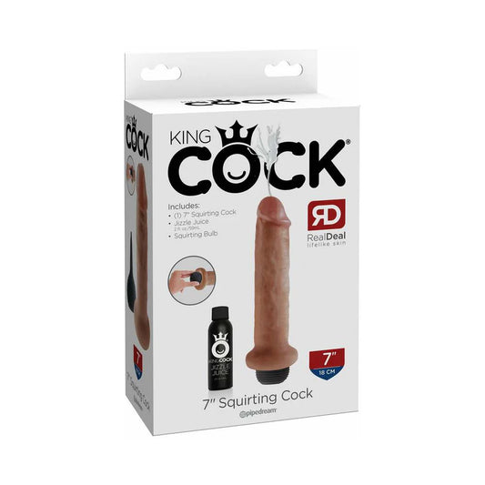 King Cock 7 in. Squirting Cock Realistic Dildo