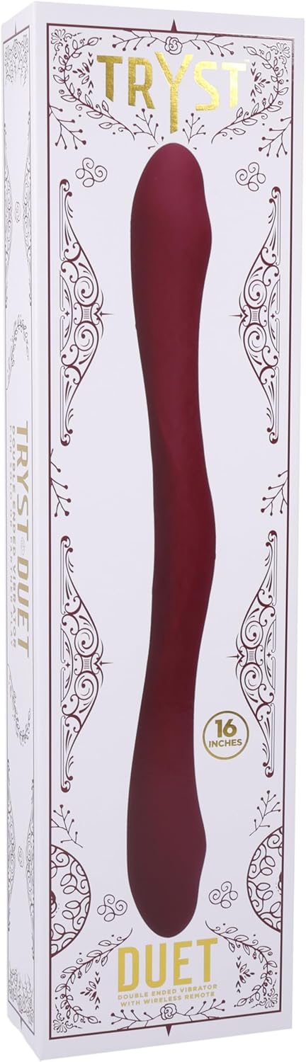 TRYST - Duet - Double-Ended Silicone Vibrating Dildo with Wireless Remote