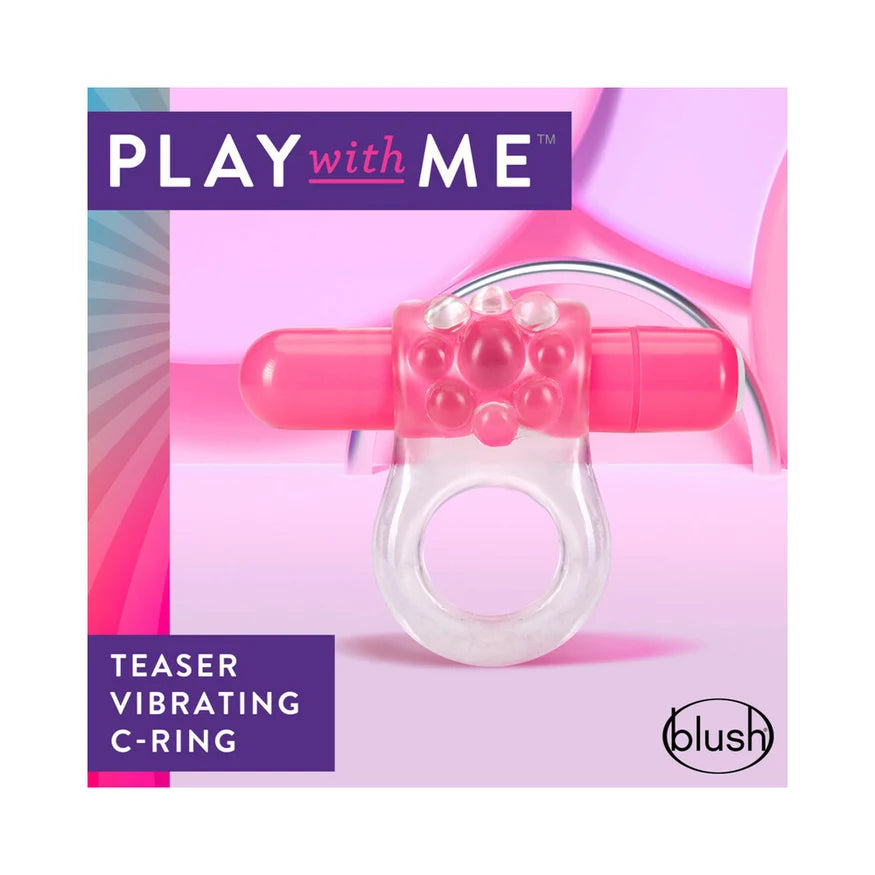 Play With Me  Teaser Vibrating C-Ring  Green
