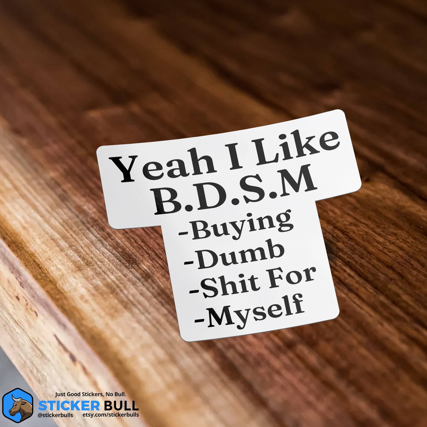 Yeah I Like BDSM Sticker Decal, Funny Meme Sticker For Laptops, Water Bottles Cars And Windows