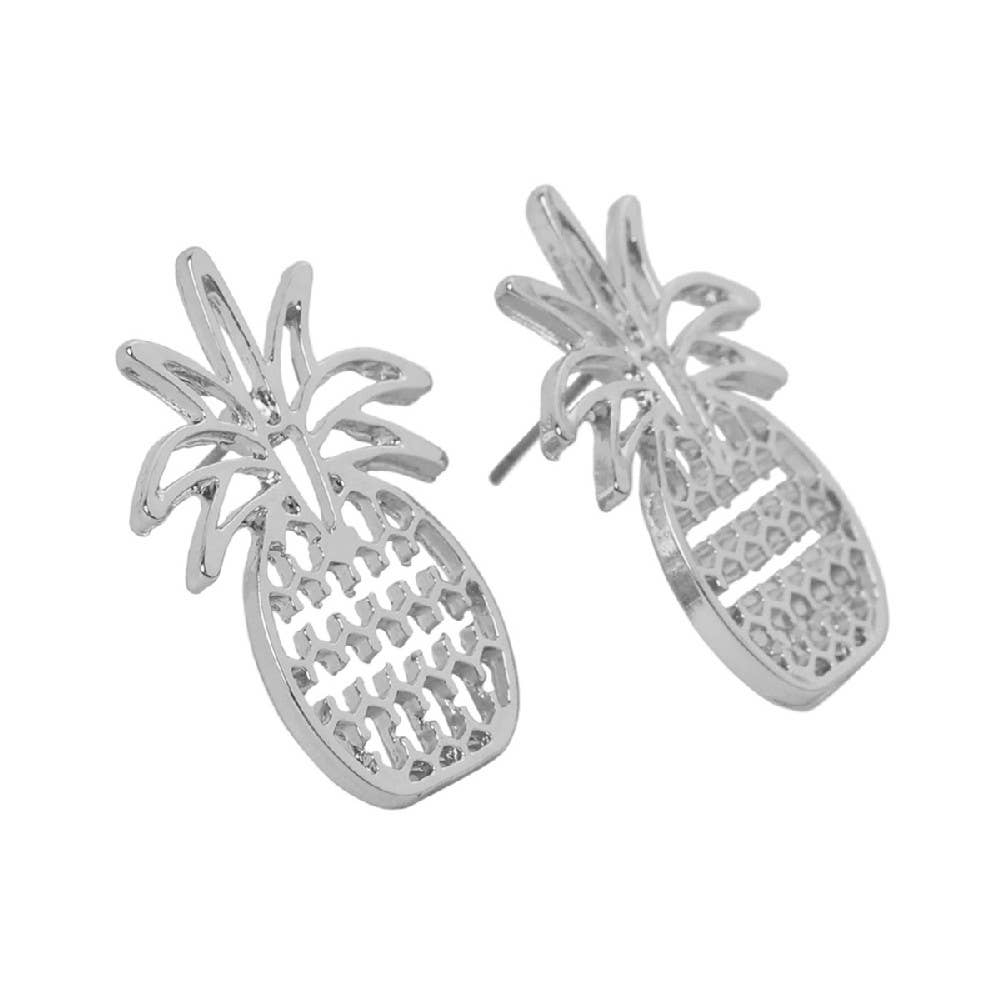 PINEAPPLE OPEN CAST POST EARRINGS