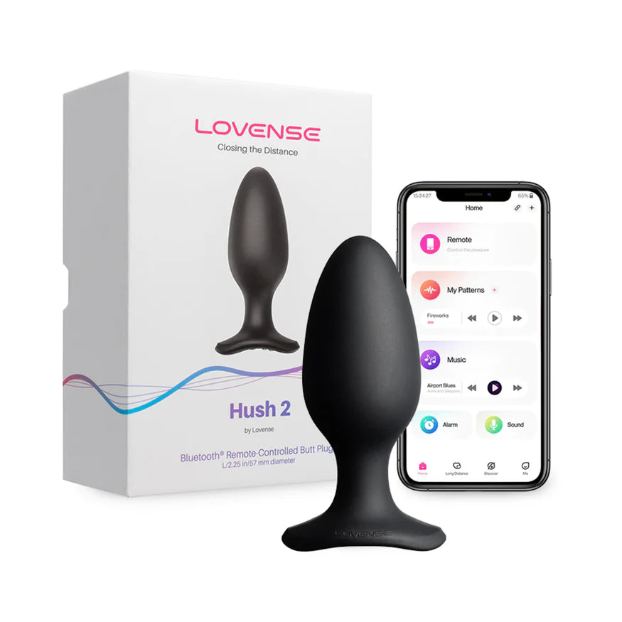 Lovense Hush 2 Bluetooth Remote-Controlled Vibrating Butt Plug