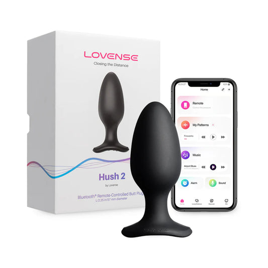Lovense Hush 2 Bluetooth Remote-Controlled Vibrating Butt Plug