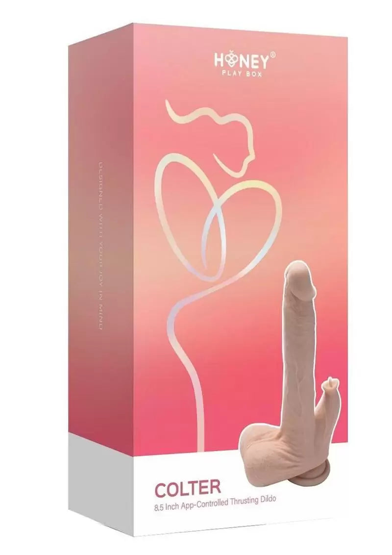 Colter App Controlled Realistic Thrusting Dildo Vibrating Licker 8.5In