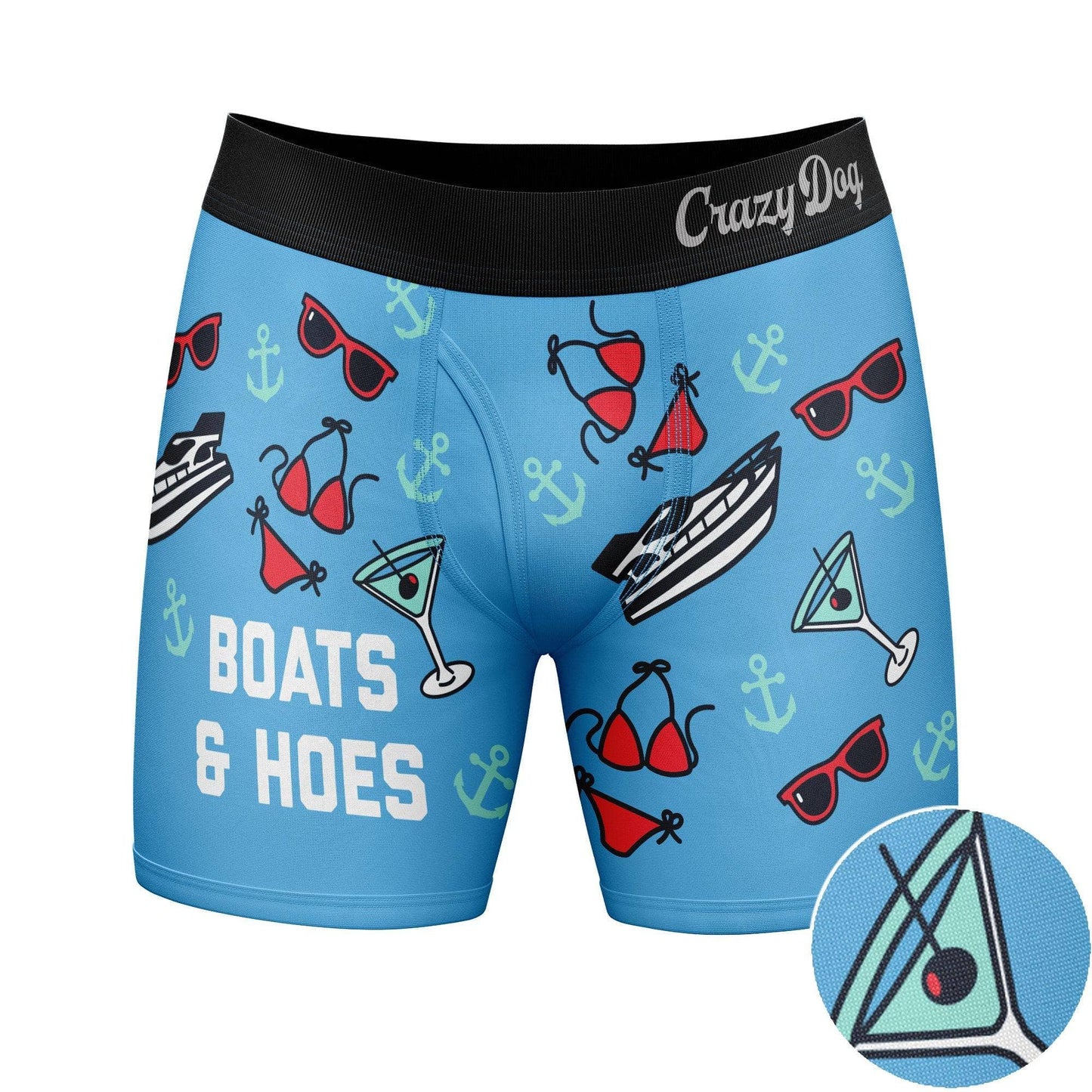 Boats And Hoes Crazy Boxer Briefs Hilarious Underwear Men