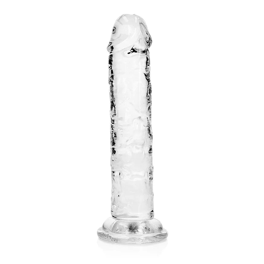 RealRock Crystal Clear Straight 6 in. Dildo