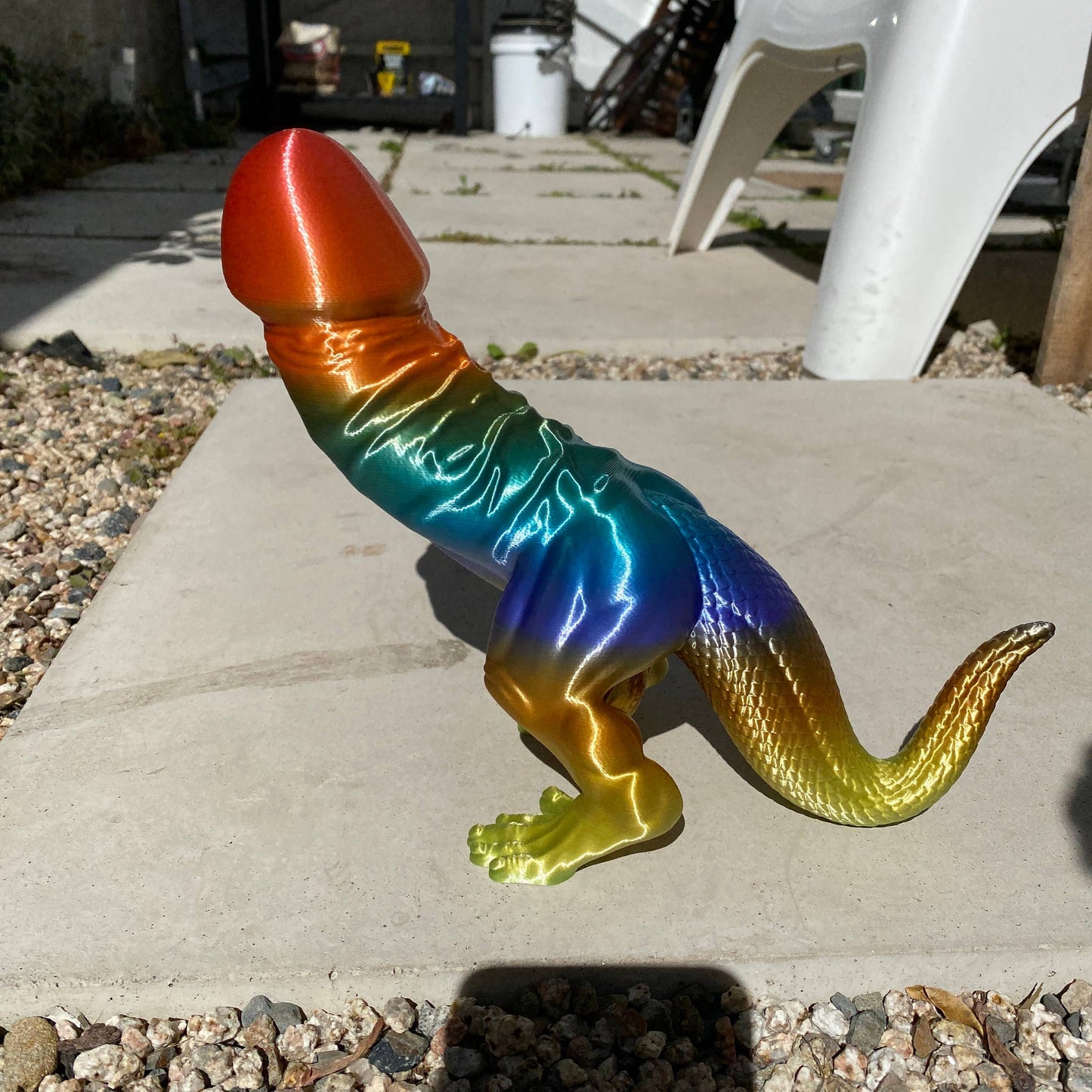 Rainbow Dino-Dick Dickasaurus Rex Bachelorette Party Gift
