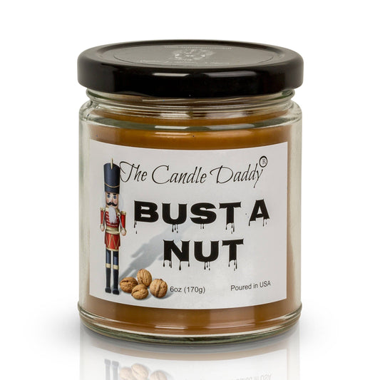 Bust A Nut Holiday Candle - Funny Christmas Candle Gift