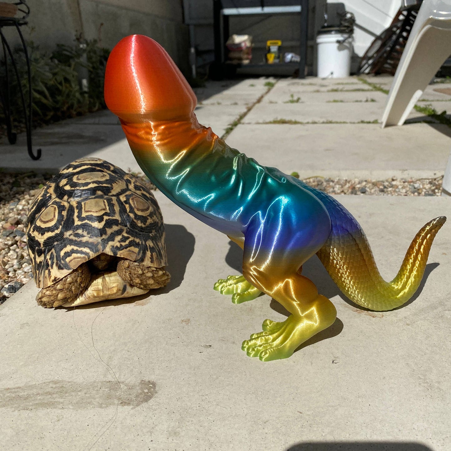 Rainbow Dino-Dick Dickasaurus Rex Bachelorette Party Gift