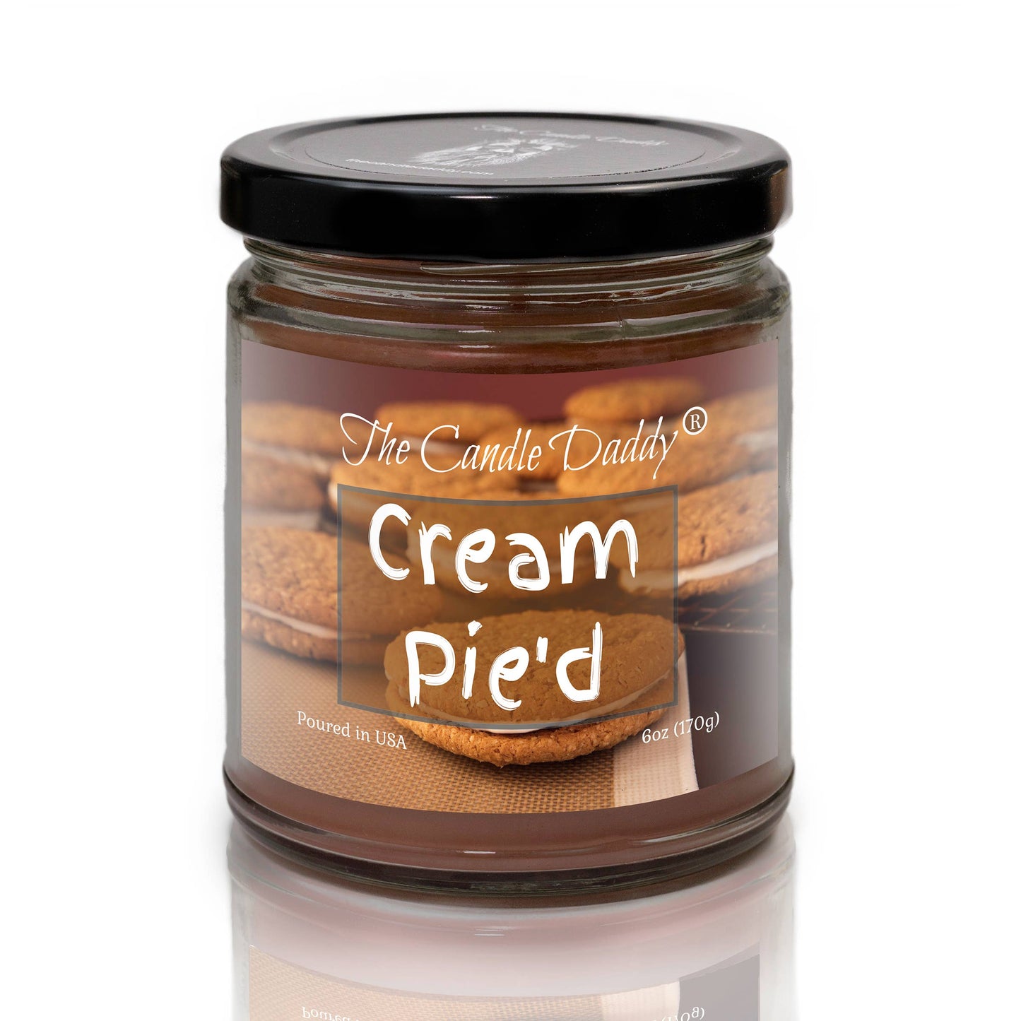 CREAM PIE'D - OATMEAL CREAM PIE SCENTED - 6 OZ JAR CANDLE