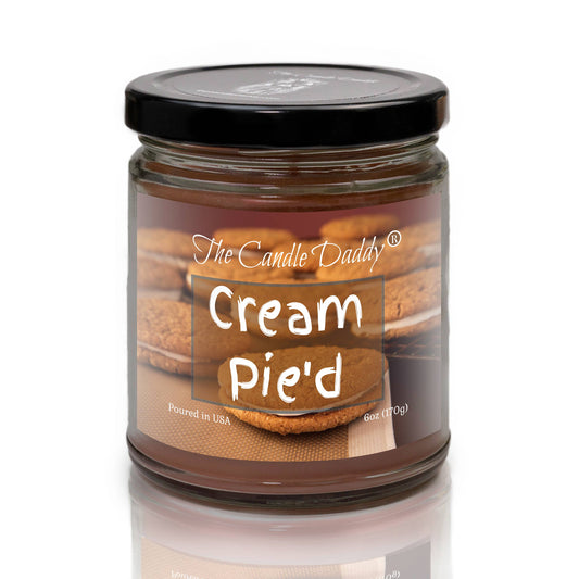 CREAM PIE'D - OATMEAL CREAM PIE SCENTED - 6 OZ JAR CANDLE