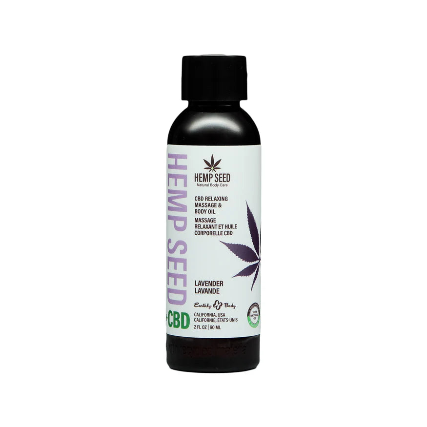 Earthly Body Hemp Seed CBD Relaxing Massage Oil